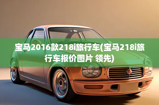 宝马2016款218i旅行车(宝马218i旅行车报价图片 领先)