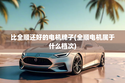比全顺还好的电机牌子(全顺电机属于什么档次)