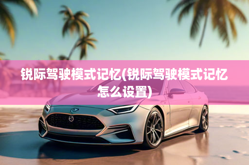 锐际驾驶模式记忆(锐际驾驶模式记忆怎么设置)